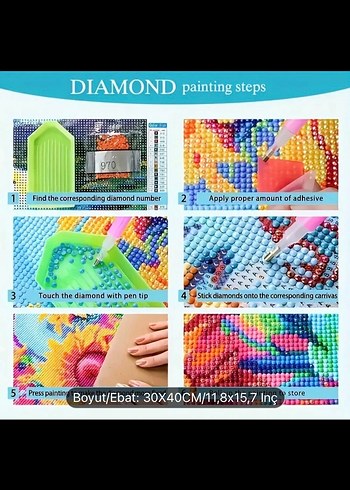 Ters Yüz Elmas Boyama - Görsel 6