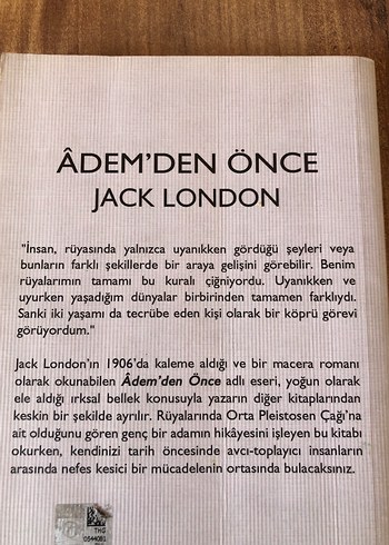 Âdem'den Önce - Jack London
