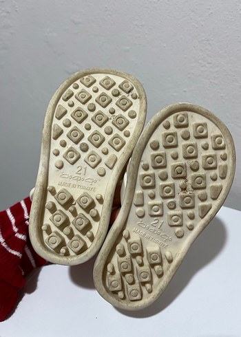 Kız Çocuk Beyaz Bantlı Kauçuk Sandalet - Görsel 2