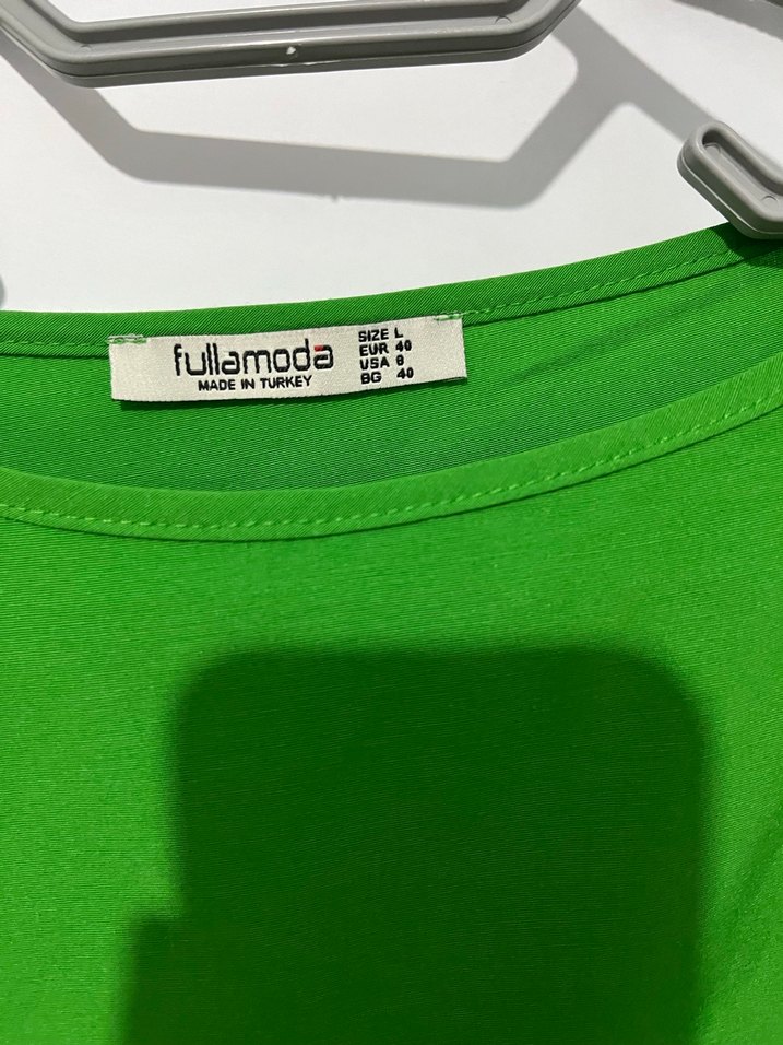 Yeşil Kısa Kollu  elbise - Görsel 2