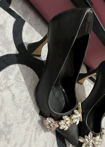 Siyah   Topuklu  ayakkabı - Görsel 3