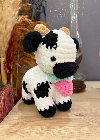 Beden Renkli Peluş İnek Oyuncakları