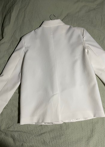 Diğer Düğmeli Beyaz Kadın Blazer Ceket