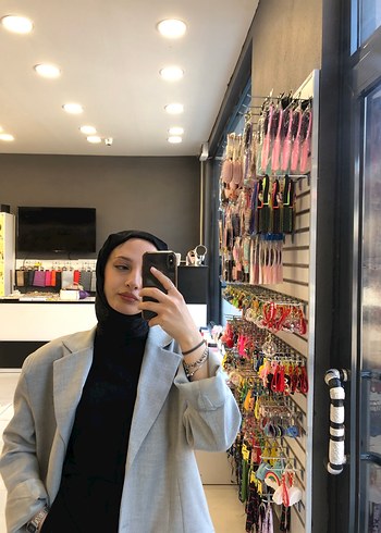 s Beden gri Renk Gri Kadın Blazer