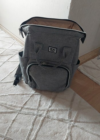 Gri Desensiz Bebek Çantası - Görsel 5