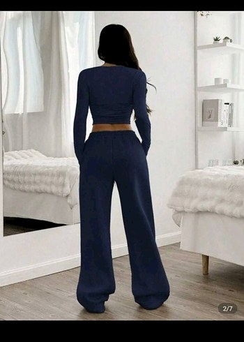 Gri Rahat Kesim Kadın Eşofman Altı - Görsel 3