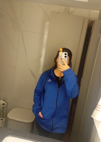 Kadın Mavi Fermuarlı lacivert ceket - Görsel 2