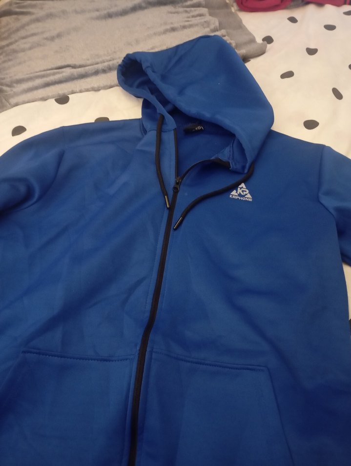 Kadın Mavi Fermuarlı lacivert ceket - Görsel 3