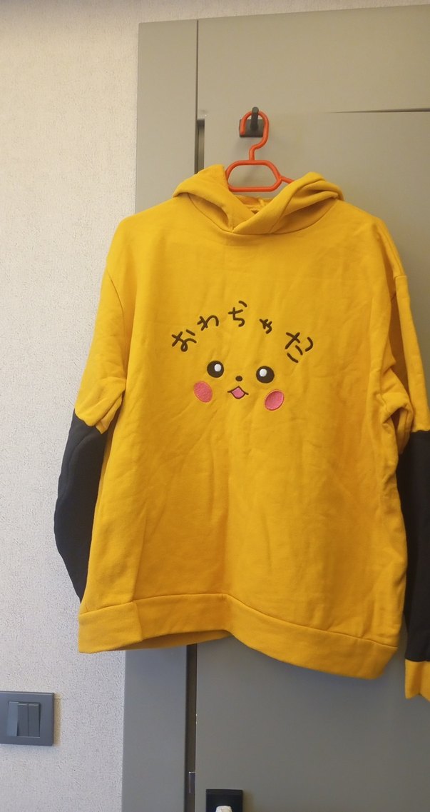 Sarı Kapüşonlu Kadın Sweatshirt - Görsel 3