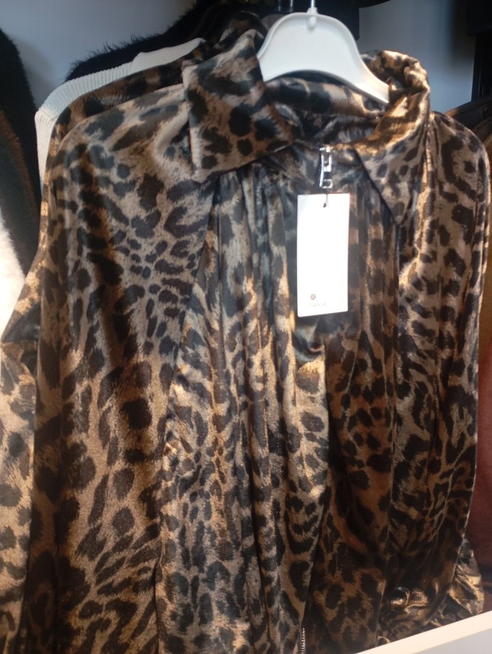 Leopar Desenli V Yakalı Kadın Takım - Görsel 2