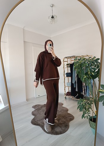 Kahve Triko Takım Standart Beden