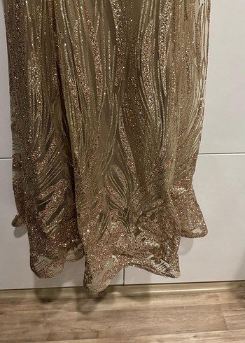Gold uzun abiye - Görsel 5