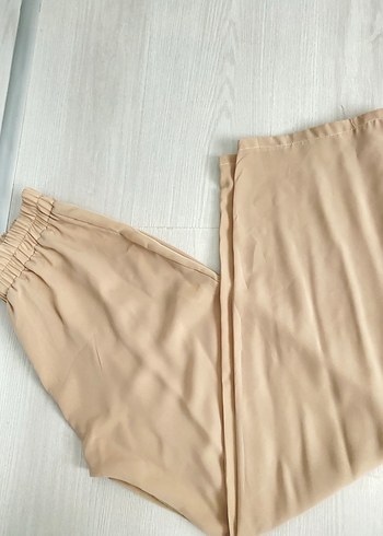 Bej Düğmeli Uzun Kadın takım - Görsel 4