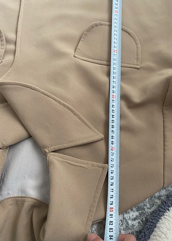 Bej Kadın Midi Trençkot - Görsel 5