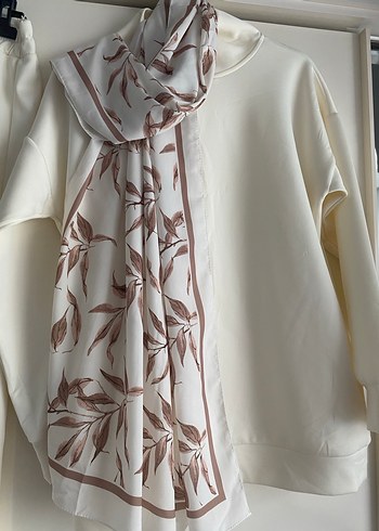 Kadın Beyaz scuba Pantolon takım - Görsel 3