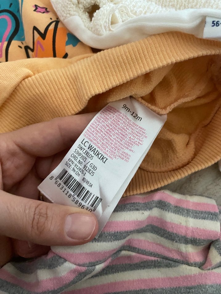 Bebek Kız Pastel Renkli Uzun Kollu Örme Takım - Görsel 4