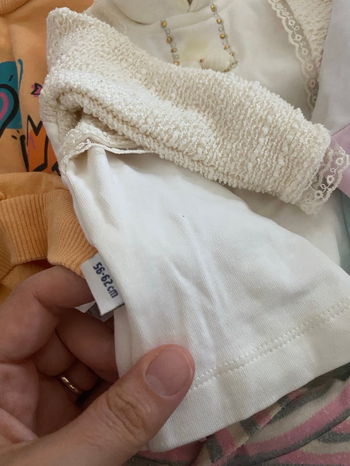 Bebek Kız Pastel Renkli Uzun Kollu Örme Takım - Görsel 3