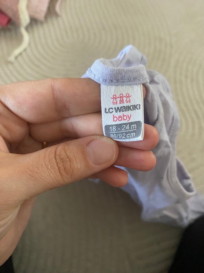 Kolsuz Gri Keten Kız Elbise - Görsel 2