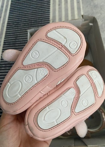 Pembe Nakışlı Fiyonk Detaylı Kız Babet - Görsel 2