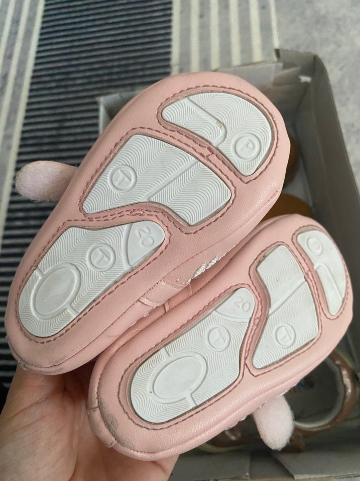 Pembe Nakışlı Fiyonk Detaylı Kız Babet - Görsel 2