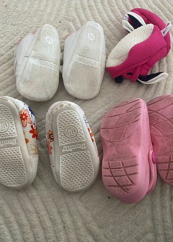 Kız Bebek İlk Adım Pembe Cırtlı Ayakkabı - Görsel 2