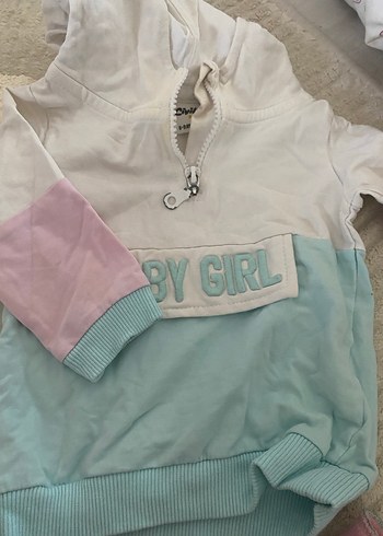 Nakışlı Ayıcık Desenli Kız Sweatshirt - Görsel 2