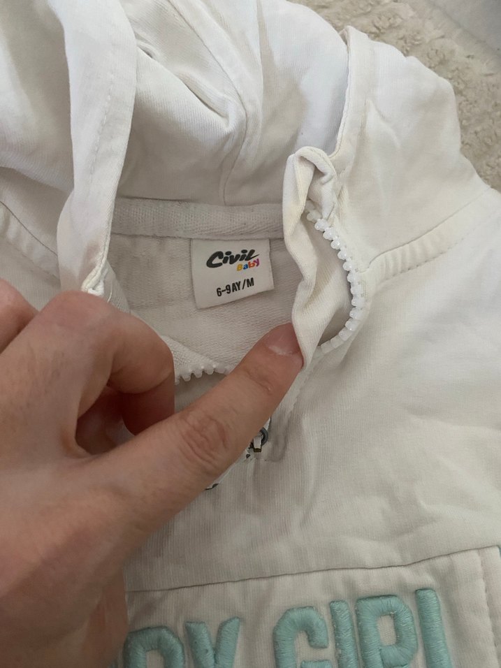 Nakışlı Ayıcık Desenli Kız Sweatshirt - Görsel 3