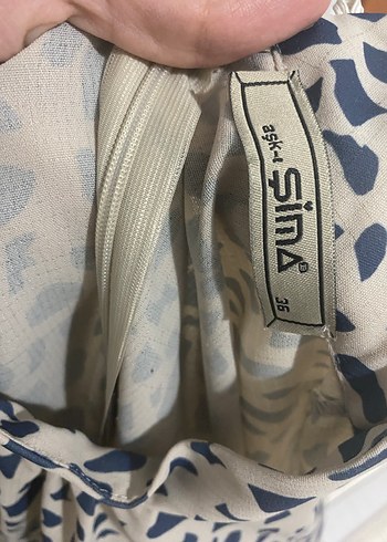 Kadın Camel mavi tunik - Görsel 4