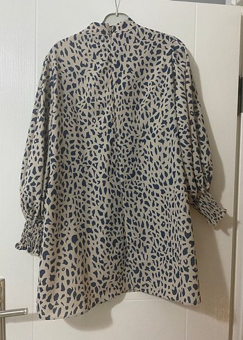 Kadın Camel mavi tunik - Görsel 3