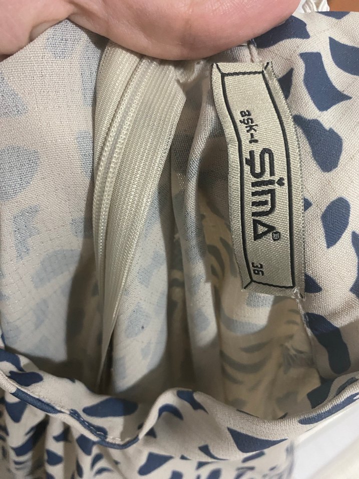 Kadın Camel mavi tunik - Görsel 4