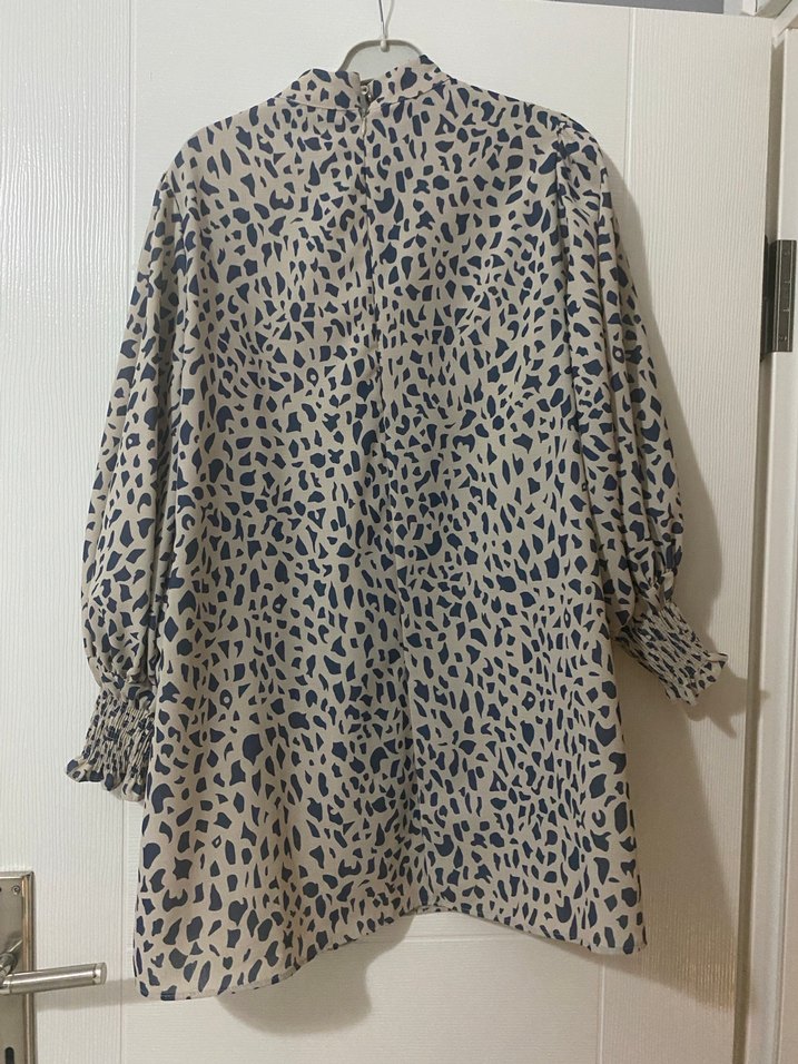 Kadın Camel mavi tunik - Görsel 3