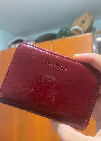 pull and bear Bordo  Deri Kadın Cüzdanı - Görsel 2