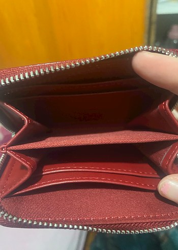 pull and bear Bordo  Deri Kadın Cüzdanı - Görsel 5