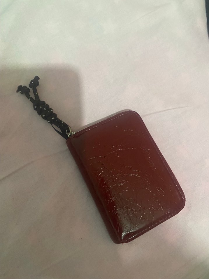 pull and bear Bordo  Deri Kadın Cüzdanı - Görsel 4