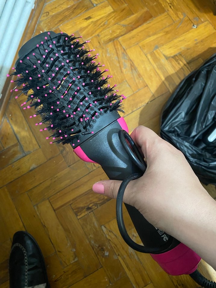 Pembe Saç Şekillendirici Fırça - Görsel 2