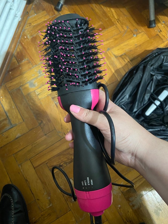 Pembe Saç Şekillendirici Fırça - Görsel 3