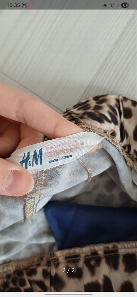 Kiz Cocuk Kahverengi Leopar Desenli Kumaş Pantolon - Görsel 2