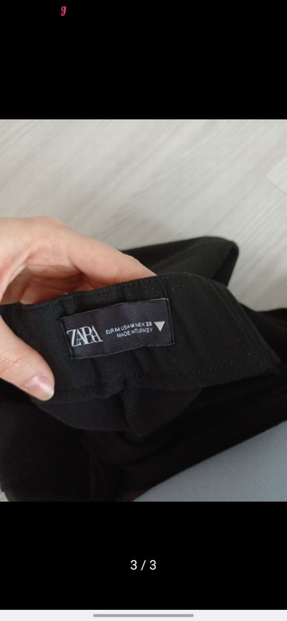 Siyah Kadın İspanyol Paça Pantolon - Görsel 2