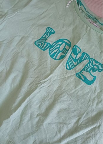 Turkuaz Bağlamalı Desenli Kadın Pijama Takımı - Görsel 2