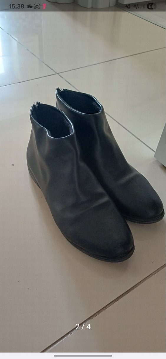 Siyah Deri Kadın Botlar - Görsel 2