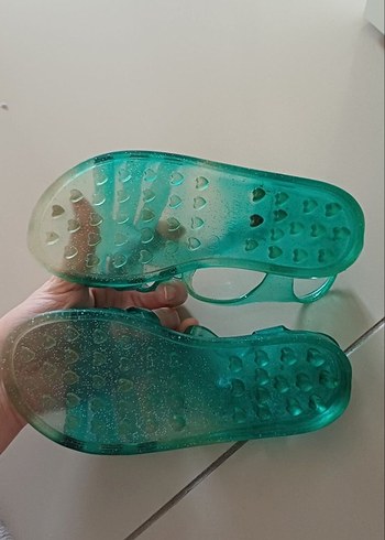 Turkuaz Tokalı Kız Sandalet - Görsel 2