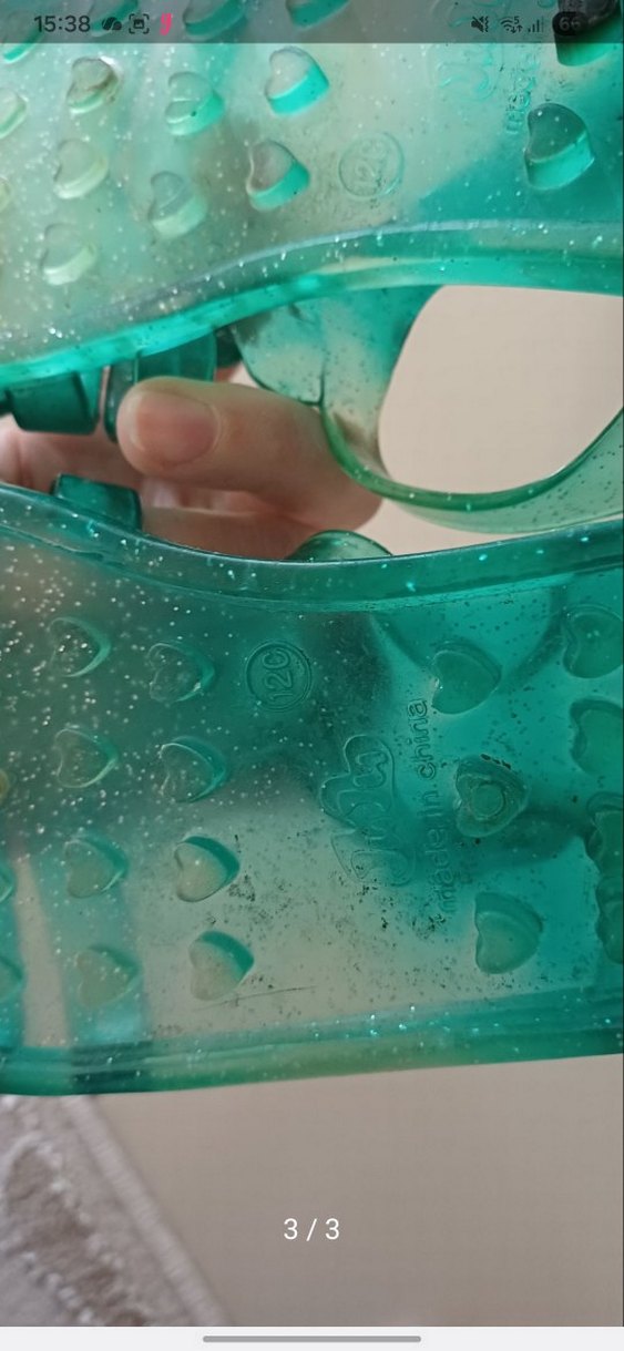 Turkuaz Tokalı Kız Sandalet - Görsel 3