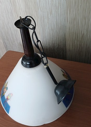 Beyaz Kuş Desenli Tavan Lambası - Görsel 2