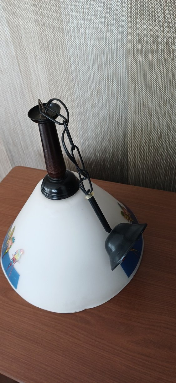 Beyaz Kuş Desenli Tavan Lambası - Görsel 2