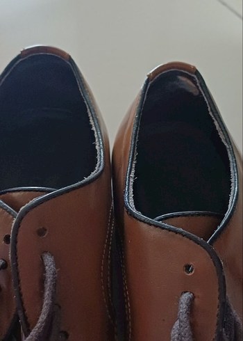 Bej Modern Klasik Erkek Deri Ayakkabı - Görsel 6