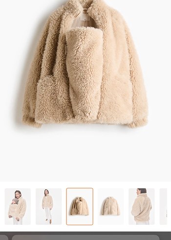H&M bebek taşıma peluş mont - Görsel 2