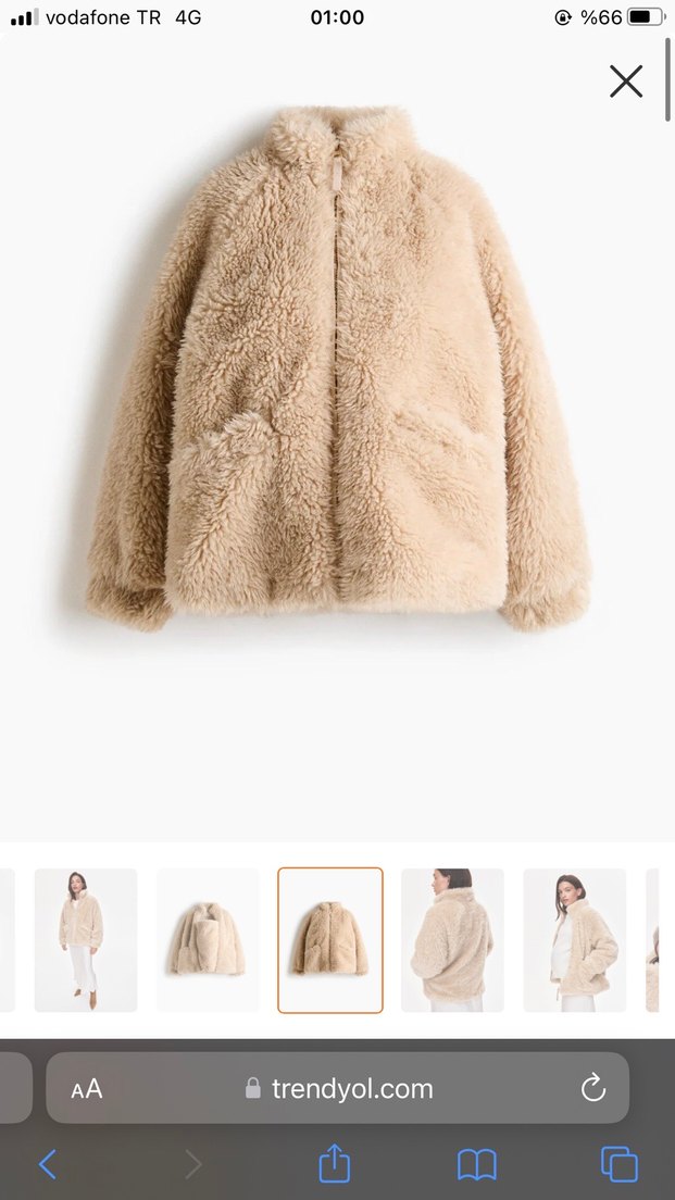 H&M bebek taşıma peluş mont - Görsel 3