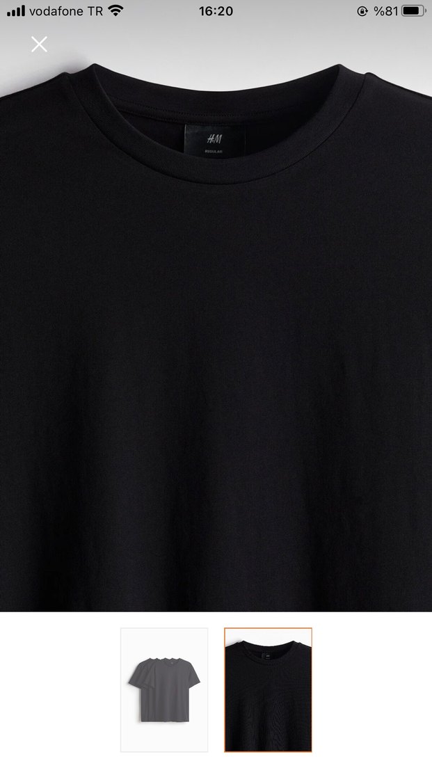 Erkek Siyah Regular Fit Tişört 3'lü Paket - Görsel 2