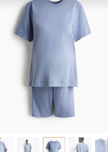 H&M Mavi Rahat Hamile takım - Görsel 2