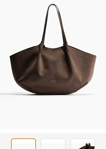 Kahverengi Süet Kadın Omuz Çantası H&M